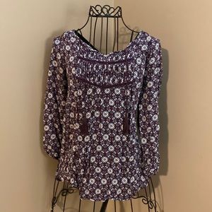 Floral Patterned Women's Top